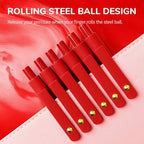 UIXJODO Red Pens, 6 Pcs Red Ink Pens Fine Point Smooth Writing Pens, 0.5mm Colored Ink Gel Pens for Journaling Note Taking, School Supplies Gifts for Women (6 Pcs Gold Red - Red Ink)