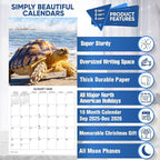 2026 Sea Turtles Monthly Wall Calendar | Cute Animals Sea Creatures Calendar 2025-2026