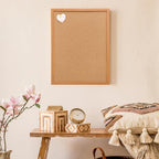 Cork Bulletin Board for Wall - 24” x 18” Bulletin Board Cork Board Wall Mounted Wood Frame Message Board pin Board for School,Office and Home
