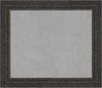 Amanti Art Black Framed Magnetic Board 25x29 Medium Vision Board for use with Magnets, 100% Metal Sheet to Display Items as Office Decor or for Home Organization in mudroom, Kitchen or Kids Room