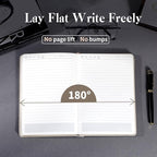 CAGIE Textured Hardcover Lined Journal for Women and Men, A5 Leather Journal Notebook with 256 Pages, 100GSM Paper – College Ruled Journaling Notebook for Writing, Work, School, Daily Diary