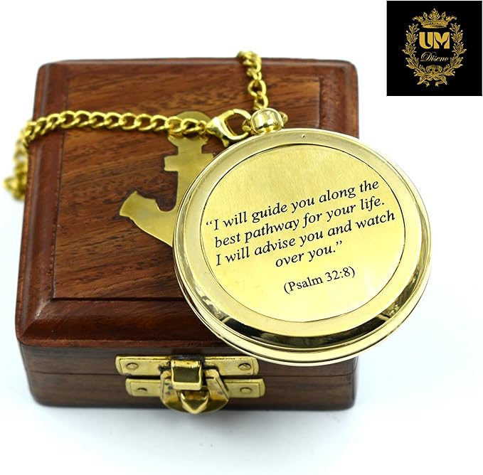 I Will Guide (Psalm 32:8) Communion & Confirmation Gift for Teenage Boys | Sentimental & Inspirational Present | Baptism Religious Gifts for Men, Christian, Catholic, Graduation