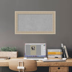 Amanti Art Silver Framed Magnetic Board 16x28 Small Vision Board for use with Magnets, 100% Metal Sheet to Display Items as Office Decor or for Home Organization in mudroom, Kitchen or Kids Room
