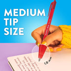 Paper Mate InkJoy 100RT Retractable Ballpoint Pens, Medium Point (1.0mm), Assorted Colors, 20 Count - Teacher Essentials, Colorful Office Supplies, Note-Taking, Back to School