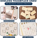 150 Pack Clear Push Pins Tacks by Luxurecourt, Flat Head Thumbtacks for Bulletin Board, Wall Hanging, Cork Board, Shadow Box, Heavy Duty Plastic Head with Steel Point in Reusable Storage Box.