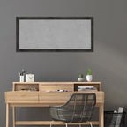 Amanti Art Black Framed Magnetic Board 23x51 Oversize Vision Board for use with Magnets, 100% Metal Sheet to Display Items as Office Decor or for Home Organization in mudroom, Kitchen or Kids Room