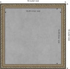 Amanti Art Silver Framed Magnetic Board 18x18 Small Vision Board for use with Magnets, 100% Metal Sheet to Display Items as Office Decor or for Home Organization in mudroom, Kitchen or Kids Room