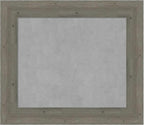 Amanti Art Grey Framed Magnetic Board 27x31 Medium Vision Board for use with Magnets, 100% Metal Sheet to Display Items as Office Decor or for Home Organization in mudroom, Kitchen or Kids Room