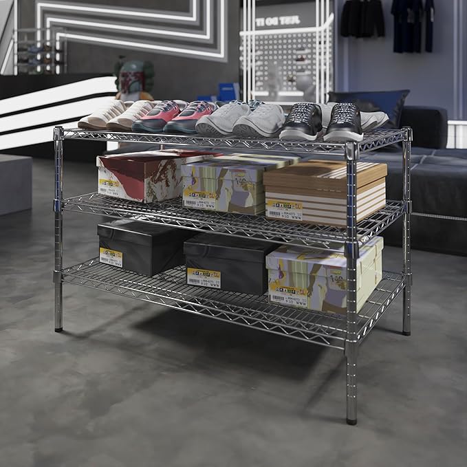 Regal Altair 24" Deep x 42" Wide x 27" Height Wire Shelving Kit | 3-Tier | NSF Commercial Storage Rack Unit