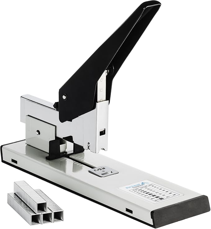 Blue Summit Supplies Heavy Duty Stapler, 200 Sheet Capacity, 2000 Staples Included, Tan
