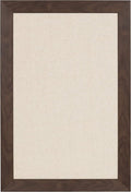 DesignOvation Beatrice Framed Linen Fabric Pinboard, 18x27, Walnut Brown