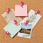 25 pcs Pink Flamingo Push Pins Cute Thumbtack Photos Wall Maps Bulletin Board Cork Boards Drawing Pins Memo Nail Office Accessories