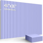 Cork Boards for Walls 48" x 36" Felt Board Alternative, 12 Pack Felt Wall Tiles Bulletin Board, Large Cork Board for Office Pin Board Tack Board Cork Boards