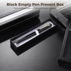 OMISTAR 50 PCS Pen Gift Box Empty Cases with Clear Lid, Black Ballpoint Pen Gift Box Pen Jewelry Display Box for Jewelry Gift Business Birthday Souvenir Office Supplies (50PCS)