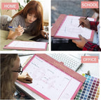 Yoment Desk Calendar 2026-2027, Jan 2026-Dec 2027, Large Desk Calendar with To-Do Lists, 24 Months Leather Desk Pad Wall Calendar with PVC Cover for Work Office School Home Women Men, 17 x 12, Pink