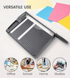 Paper Cutter,Paper Trimmer12" Cutting Length Heavy Duty Guillotine Paper Slicer with Safety Guard and Blade Lock,12 Sheets Capacity,Ideal for Offices,Homes,Printing Shops,Photo Studios