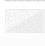 Clear Adhesive Business Card Pocket swith Side Open for Loading, 50 Pack, Plastic Labels Holders for Storage Bins and Library Card, Ideal for Organizing and Protecting Your Business Cards