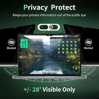 Privacy Screen for MacBook Air 15 Inch M2/M3/M4(2023-2025)-A3241 A2941 A3114 Anti Blue Light Glare Filter Removable Computer Protector, Bubble-Free Monitor Shield Laptop Film With Camera Cover