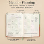 Mantra Planner 2026 Planner, Daily Journal & Gratitude Journal All-In-One with To Do List, Self Care Prompts & Habit Tracker - 7 x 10 - Morning