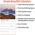 2026 Wall Calendar,Calendar 2026, July 2025 - December 2026, Wall Calendar Seasons In Bloom, 12" x 24" Opened,Full Page Months Thick & Sturdy Paper for Gift Perfect Calendar Organizing & Planning