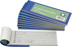 Cotton Fly 10 Pack Pre-Numbered Money and Rent Receipt Book, 2-Part Carbonless Duplicate Cash Invoice Book, 50 Sets per Book, 8.5 x 2.75 Inches