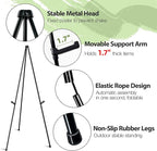 VAIIGO 63" Easel Stand for Wedding Sign Poster Display Easel Floor Adjustable Metal Black Art Easel Instant Folding Tripod Easel for Painting Canvas Wedding Welcome Sign Stand, 1Pack