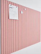 VIVELDA Large Bulletin Board 48"x36" - Office Wall Organizer to Replace your Old Cork Boards for Walls for Office Decor - 12-pack Felt Wall Panels for Use in Home Office Decor, Classroom Decor (Coral)