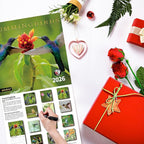 2026 Wall Calendar,Calendar 2026, November 2025 - December 2026, Wall Calendar Hummingbird, 12" x 24" Opened,Full Page Months Thick & Sturdy Paper for Calendar Organizing & Planning