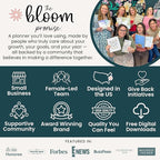 bloom daily planners 2026 Planner (January to December) - 8.5” x 11” Weekly & Monthly Dated Agenda Organizer Book with Stickers & Tabs - Flexible Soft Cover - Brilliant Brushstrokes