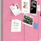 Baysola Large Cork Boards for Walls – 36" x 24" Self Adhesive Felt Wall Tiles, Ideal for Office Black Bulletin Board, Easy to Install Pin Board Photo Board