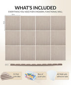 Large Felt Bulletin Board 48" x 36" WITH PUSH PINS & Wall Safe Adhesive Tabs – Modern Large Cork Board for walls in Home or Office, Versatile Felt Board Layout, Cork board, vision board, dream board