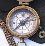 A S Handicrafts Engraved Compass Gift for First Communion, Baptism, Religious Gifts for Men, Confirmation, Missionary