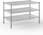 Regal Altair 24" Deep x 42" Wide x 27" Height Wire Shelving Kit | 3-Tier | NSF Commercial Storage Rack Unit