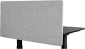 Stand Up Desk Store ReFocus Clamp-on Acoustic Desk Divider Privacy Panel That Reduces Noise and Visual Distractions (Cool Gray, 47.25" X 23.6")