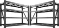 Bepatio 11000LBS Garage Shelving Heavy Duty Storage Shelves Adjustable 4-Tier Metal Shelving Uints Heavy Duty Industrial Shelves for Garage, Warehouse Basement Storage Room 24" D × 60" W × 72" H