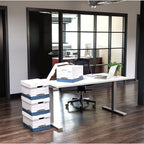 Bankers Box 20-Pack Medium Duty File Storage Boxes with Lids, FastFold Assembly, Letter/Legal, STOR, (0076315)