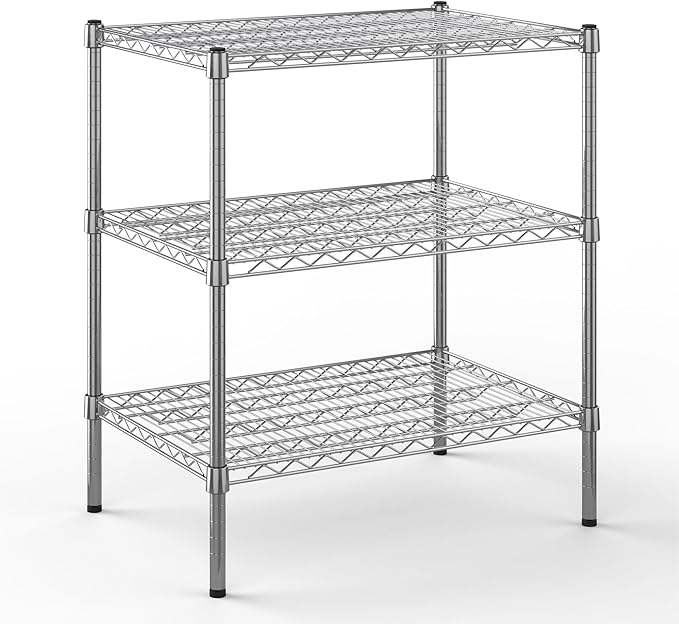 Regal Altair 21" Deep x 30" Wide x 34" Height Wire Shelving Kit | 3-Tier | NSF Commercial Storage Rack Unit