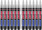 Craiiby Silver Paint Pens Paint Markers - 12 Pack Permanent Quick Dry Waterproof Marker Pens for Rocks Wood Fabric Plastic Canvas Glass Mugs Metal Tire Stone