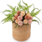 KOLWOVEN Mini Trash Cans, Mini Storage Bin Table, Desk Trash Can Mini, Narrow Trash Can Bathroom, Slim Garbage Can, Small Waste Basket, Desktop Trash Can