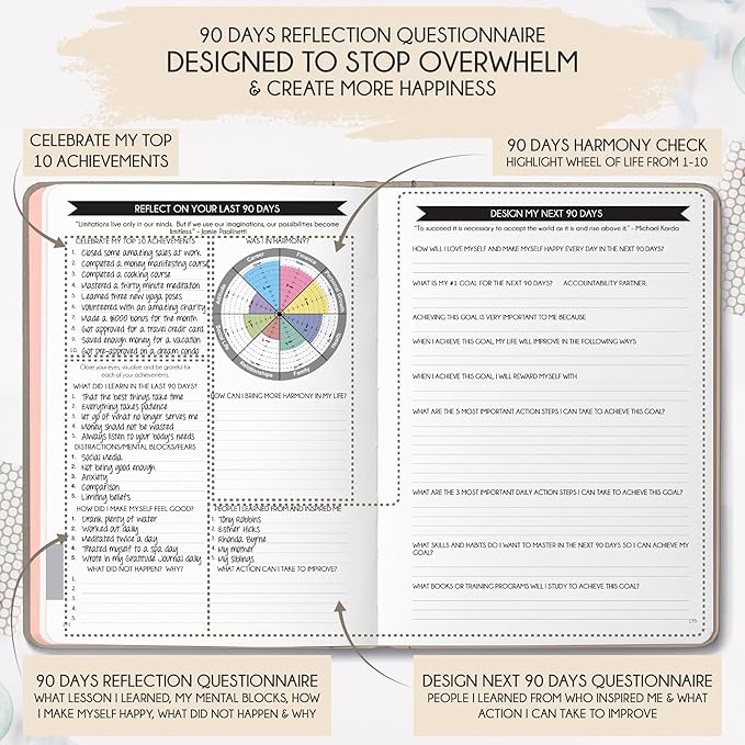 Law of Attraction Planner 2026 Deluxe with Productivity App | Weekly & Monthly Goal-Setting Planner, Life & Gratitude Journal | Include Foldable Vision Board, Gift Box & Stickers