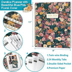 2026-2028 Monthly Planner - 2 Year Monthly Planner/Calendar 2026-2028, July 2026 - June 2028, 9" x 11", 24 Monthly Tabs, Double-Sided Pocket, Twin-wire Binding, Holidays, Inspirational Quotes