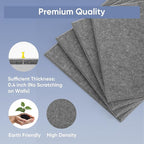 VUSIGN Large Cork Board for Wall 47"x35", 12 Pack Bulletin Board, Felt Wall Tiles with Adhesive Tabs and Push Pins, Push Pin Board for Office, School, Home, Grey