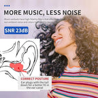 LYSIAN High Fidelity Concert Ear Plugs for Music- 2 Pairs Reusable Musicians Earplugs for Noise Cancelling, Concert Festivals, Drummers, DJS, Raves, Games -23dB
