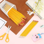Zhehao 1200 Pcs #2 HB Pencils Yellow Pencils, Wood Cased Unsharpened Graphite Wood Pencils with Eraser for Office Supplies