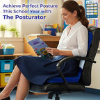 The Posturator - Posture Corrector with Pelvis-stabilizer, Spine-guide, Memory Foam - Men & Women | Corrects and Maintains Posture, Improved Thoracic supports, One-size, Lightweight & Portable