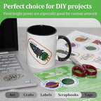 MECOLOUR Clear Sticker Paper for Inkjet Printer -95% Transparent 8.5x11 Inch Vivid Colors, Tear Resistant -20 Sheets