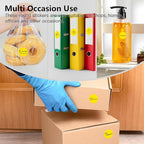 Yellow 1 Inch Round Color Coding Labels with 4000 Dots, 4 Rolls - Bright Color Dot Stickers for File Folders, Inventory System - Highly Visible