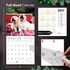 MICASA PRESS Lab Puppies 2026 Wall Calendar 12 Month | 12" x 24" Open | Thick & Sturdy Paper | Holiday Gift | Cute Labrador Retriever Puppy Dog Calendar 2026
