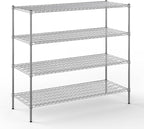 Regal Altair 24" Deep x 60" Wide x 54" Height Wire Shelving Kit | 4-Tier | NSF Commercial Storage Rack Unit