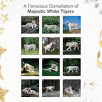 RED EMBER White Tigers 2026 Wall Calendar 12 Month | 12" x 24" Open | Thick & Sturdy Paper | Holiday Gift | Big Cats Animal Calendar 2026